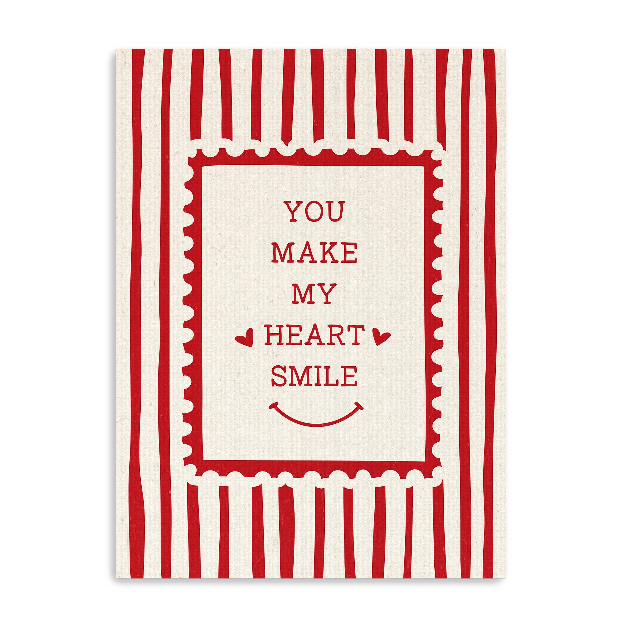 Smile Heart Canvas Giclée Art
